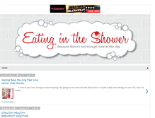 Tablet Screenshot of eatingintheshowerblog.com